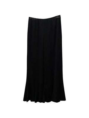wide-leg satin trousers