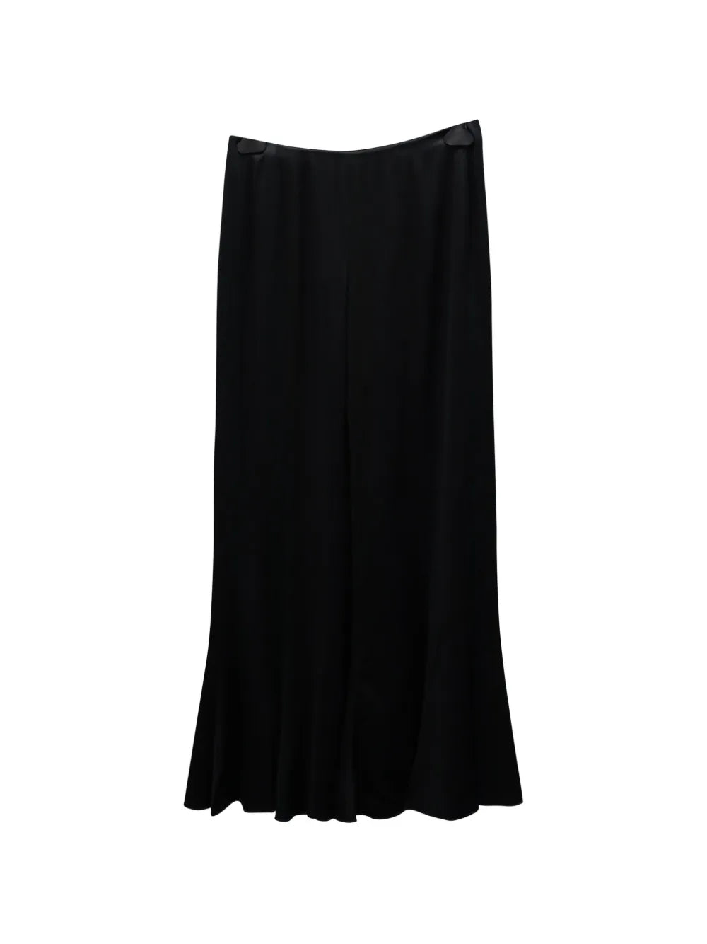 wide-leg satin trousers
