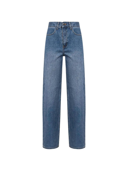 rhinestone straight jeans