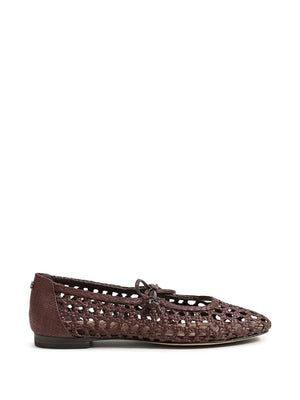 Marcie woven tie ballet flats