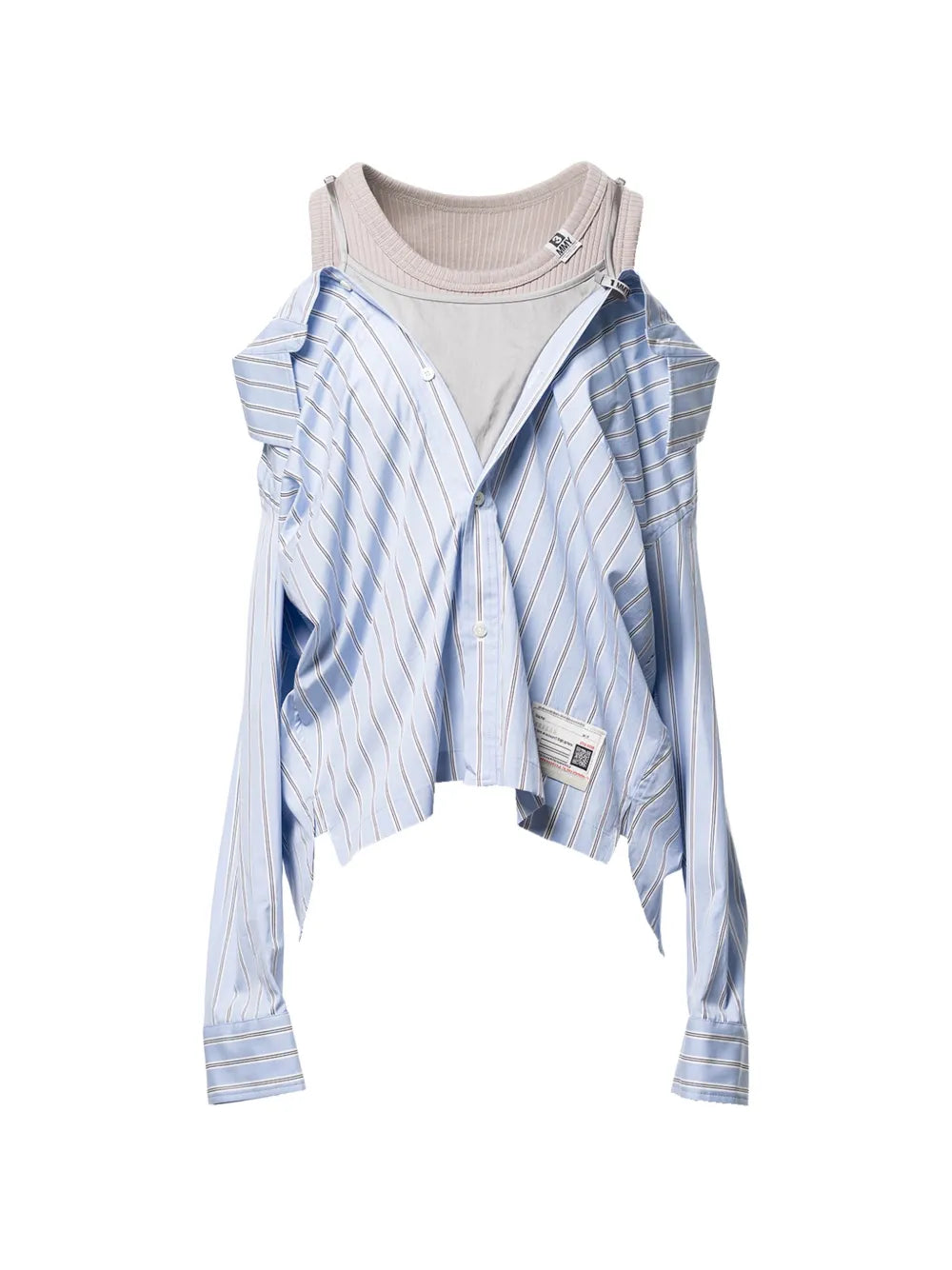 layered striped top