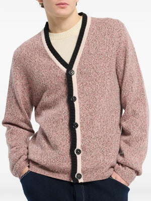 V-neck buttoned cashmere cardigan