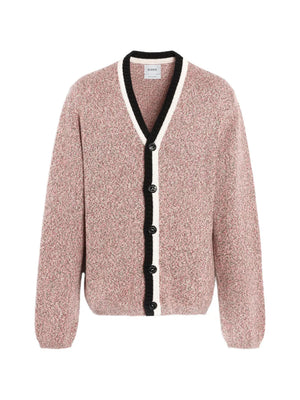V-neck buttoned cashmere cardigan