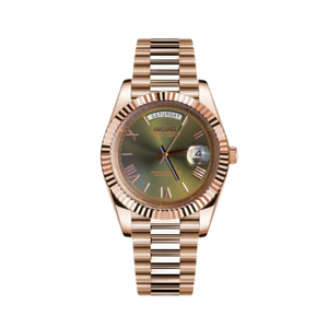 Seiko Mod Day Date Olive Rose Gold
