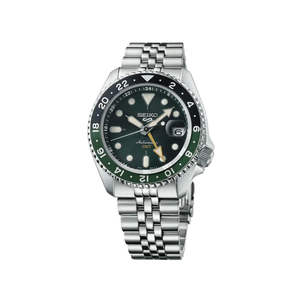 Seiko 5 Sports Men Automatic Green Dial Analog Stainless Steel Watch SSK035K1