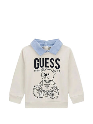 bear-print trousers set