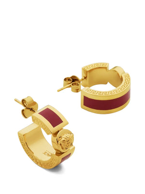 Medusa-head hoop earrings