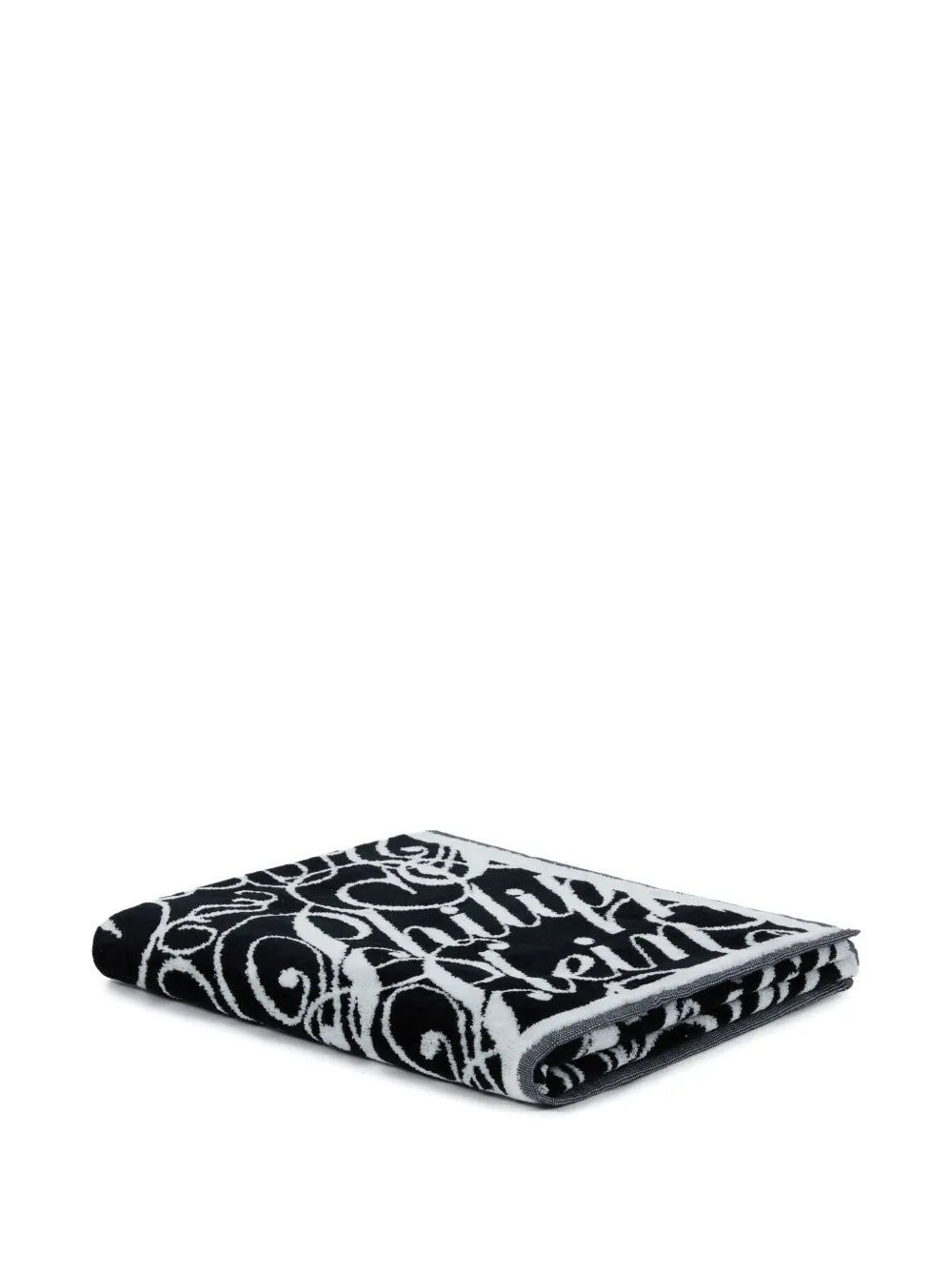 signature-print bath towel