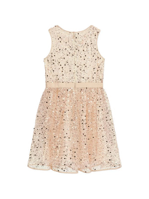 sequin belted dress