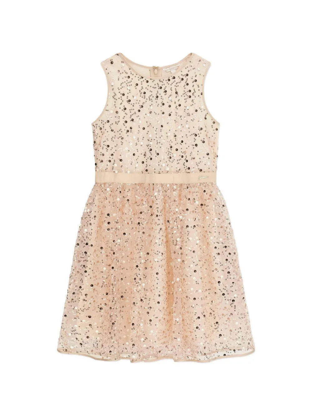 sequin belted dress