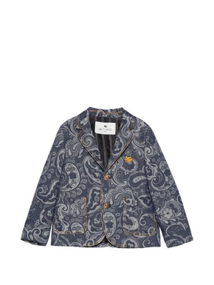 paisley-print blazer