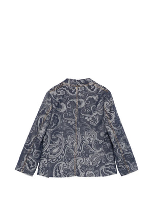 paisley-print blazer