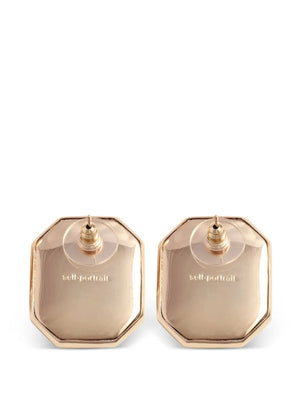 crystal-embellished earrings