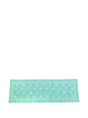 1990s logo cotton scarf