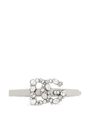logo-embellished hair clip