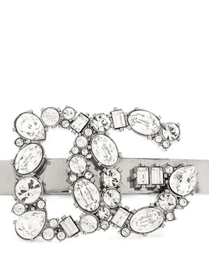 logo-embellished hair clip