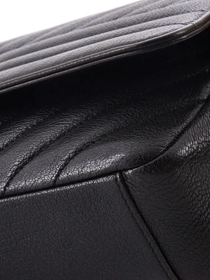 CC Flap Bag Diagonal Quilted Goatskin Medium shoulder bag