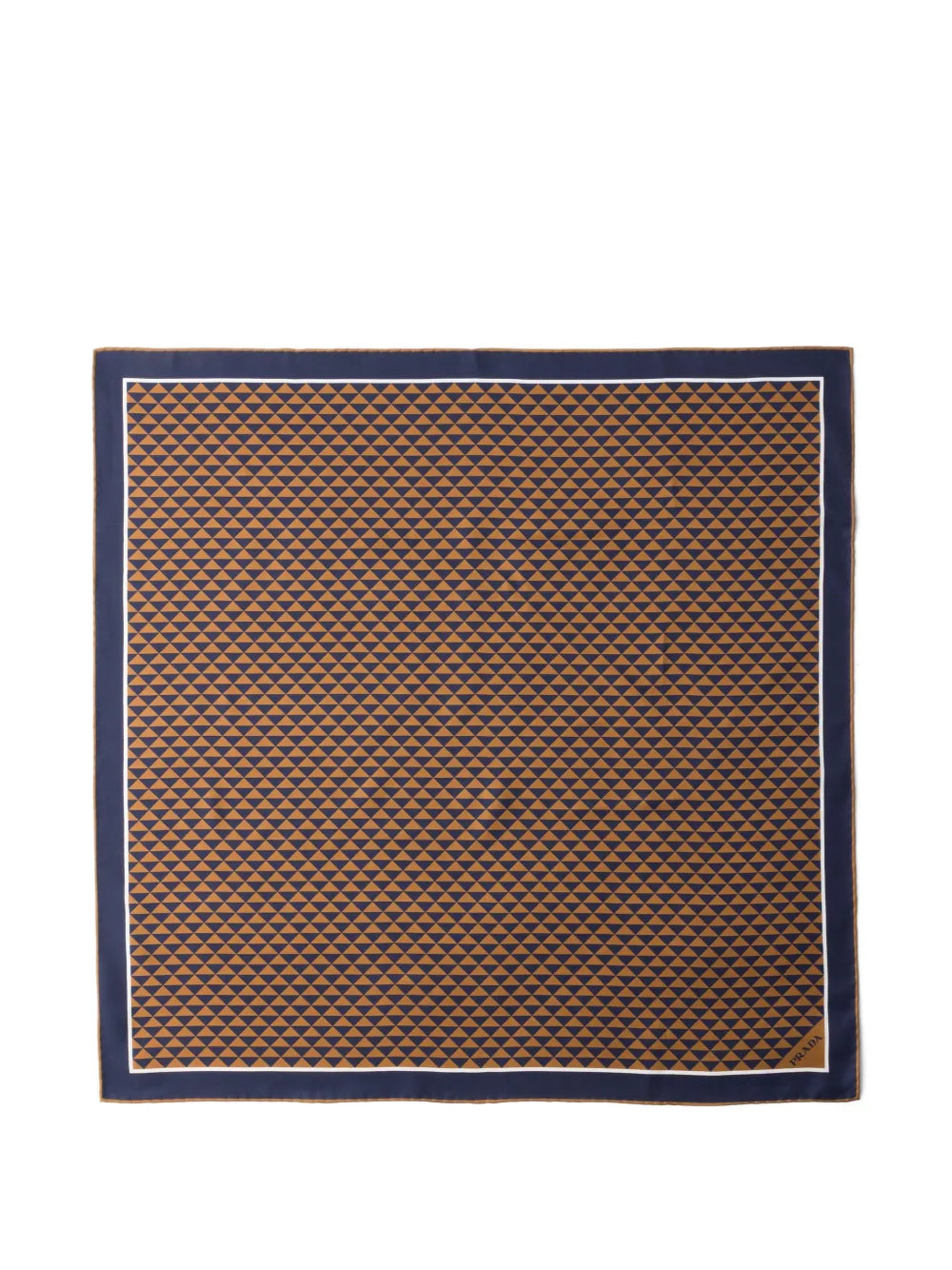 Printed silk twill scarf