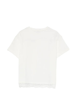 lace-trim T-Shirt