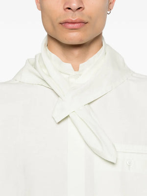 long-sleeve scarf shirt