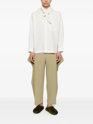 long-sleeve scarf shirt