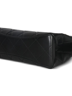2021-2025 small CC Pearls Bar Handle Shopping quilted bag