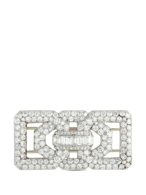 diamond embellished brooch