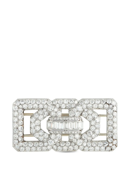 diamond embellished brooch