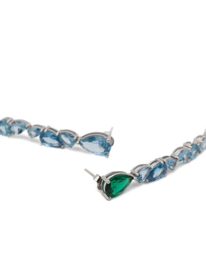 crystal-embellishment earrings