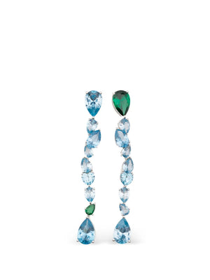 crystal-embellishment earrings