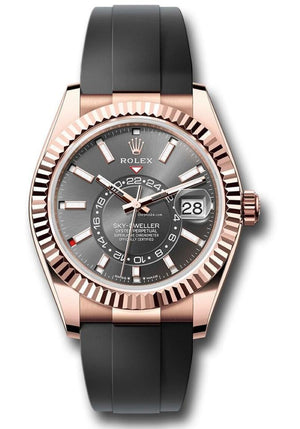Rolex | Sky-Dweller | 336235 | Rose gold | Rubber | Grey | Automatic