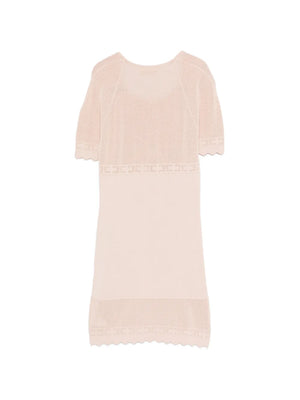 open-knit dress