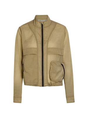 zip-up long-sleeve jacket