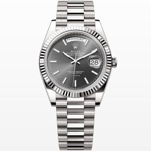 Rolex | Day-Date | 228239 | White gold | 40 mm | White gold | Grey | Automatic