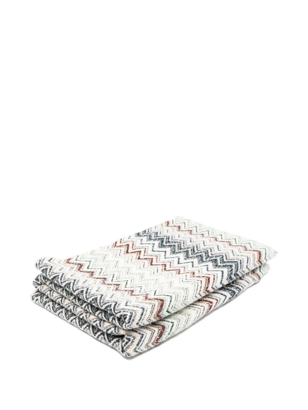 Forest zig-zag fringed throw