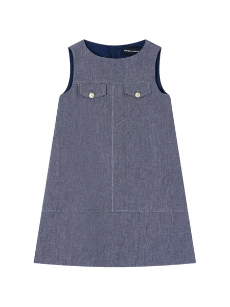 chest-pocket A-line dress