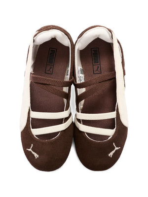 suede strap ballerina shoes