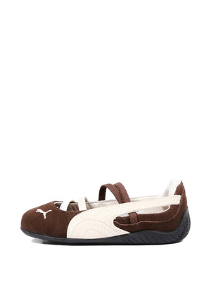 suede strap ballerina shoes