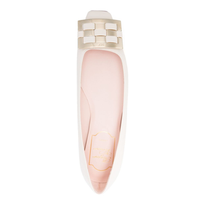 Trompette Ballerinas in Leather Off White
