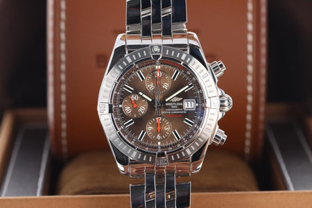 Breitling Chronomat Evolution Havana Limited Edition 100 Evolution Stainless Steel Bronze A13356 Chronograph