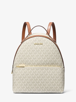 Michael Kors Sheila Medium Logo Backpack Vanilla