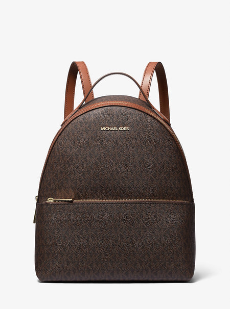 Michael Kors Sheila Medium Logo Backpack Brown
