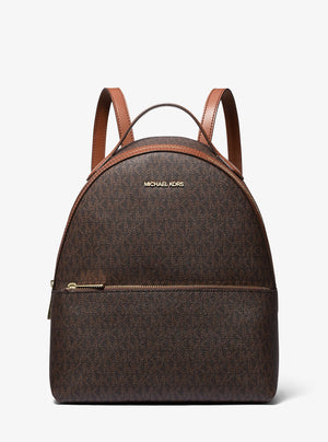 Michael Kors Sheila Medium Logo Backpack Brown