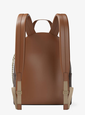 Michael Kors Slater Medium Signature Logo Backpack Brown