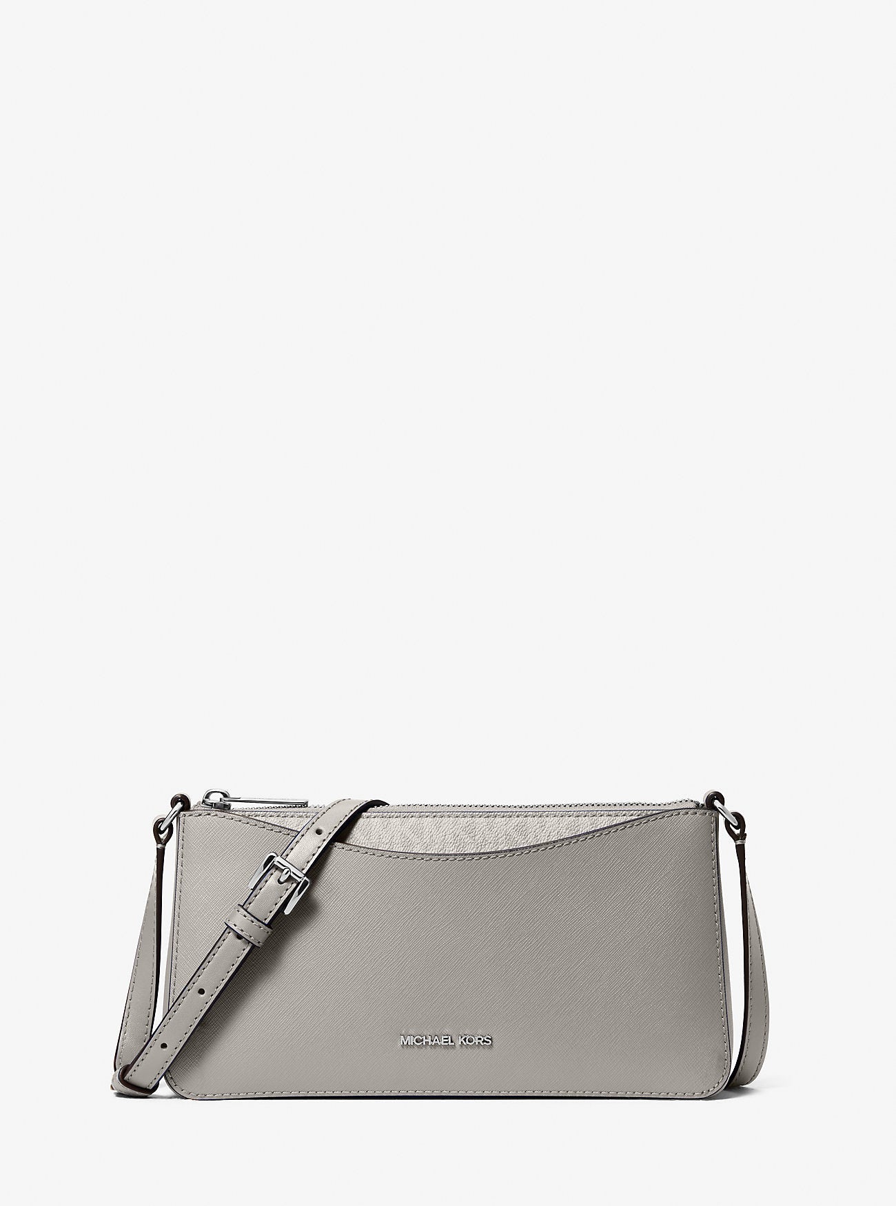 Michael Kors Arden Medium Crossbody Bag Pearl Grey