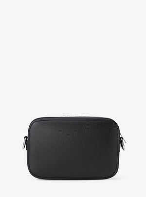 Michael Kors Jet Set Pebbled Leather Camera Crossbody Bag Black
