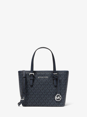 Michael Kors Jet Set Travel Extra-Small Logo Top-Zip Tote Bag Admiral