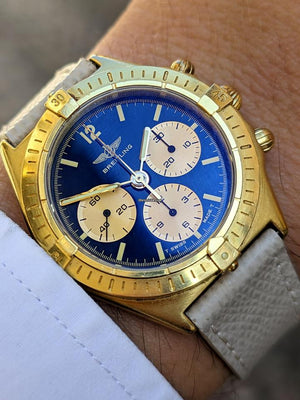 Breitling Callisto Chronomat Blue Dial New Old Stock