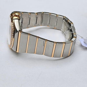Omega Constellation Men38 MM - Silver Diamond Dial - Box & Papers 2024 - Factory Bezel - Rose Gold