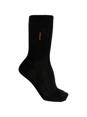 logo ribbed socks